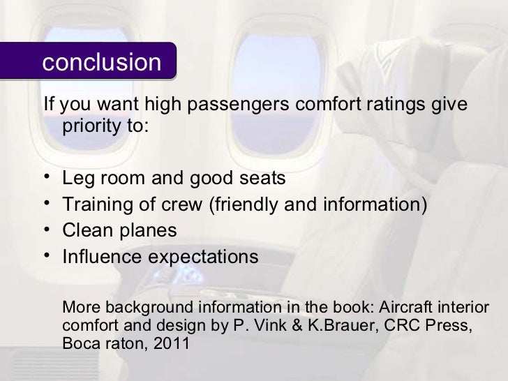 Aircraft Interior Comfort and Design